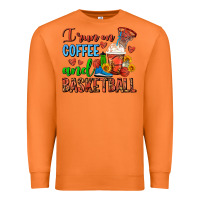 Carrot I Run On Coffee And Basketball Frappe Premium Sweatshirt - FaDigitalArtStudio