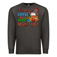 Smoke I Run On Coffee And Basketball Frappe Premium Sweatshirt - FaDigitalArtStudio