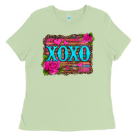 Matcha xoxo valentine's day pink roses and hearts Ladies Tee - Jasminsmagicworld
