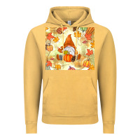 Vintage Mustard fall gnome Vintage Hoodie - MaliasSmallBusiness
