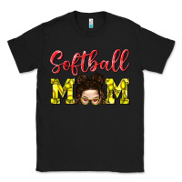 Black Softball Mom Classic Tee - BundleAndBundleShop