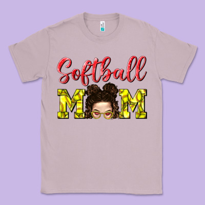 Softball Mom Classic Tee Designed By Bundleandbundleshop