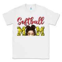 White Softball Mom Classic Tee - BundleAndBundleShop