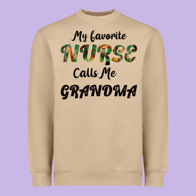 My Favorite Nurse Calls Me Grandma Heavyweight Sweatshirt Designed By Bettercallsaul