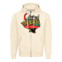 Sandshell texas christmas Zipper Hoodie - CowGirlArtShop
