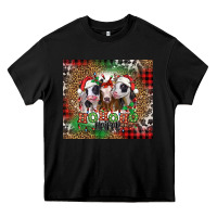 Black ho ho ho heifer Christmas heifers Heavy Core Tee - Jasminsmagicworld