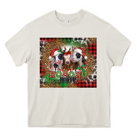 Cream ho ho ho heifer Christmas heifers Heavy Core Tee - Jasminsmagicworld