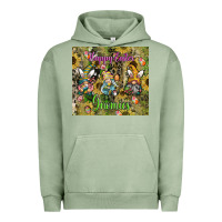 Pigment Oil Green easter gnome celebration Urban Hoodie - CowhideDigitalArt