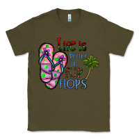 Army Green life is better İn flip flops Classic Tee - CowhideDigitalArt