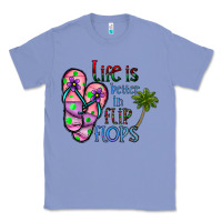 Colony Blue life is better İn flip flops Classic Tee - CowhideDigitalArt