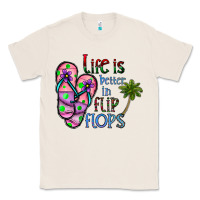 Natural life is better İn flip flops Classic Tee - CowhideDigitalArt