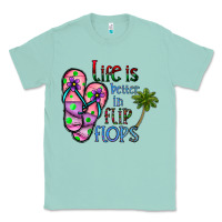 Seafoam life is better İn flip flops Classic Tee - CowhideDigitalArt