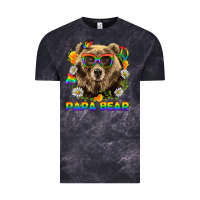 Cloud Black Papa Bear Pride LGBTQ+ Vintage Tee - BundleAndBundleShop