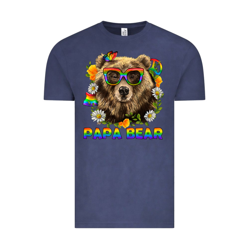 Papa Bear Pride Lgbtq+ Vintage Tee by BundleAndBundleShop | Teevron