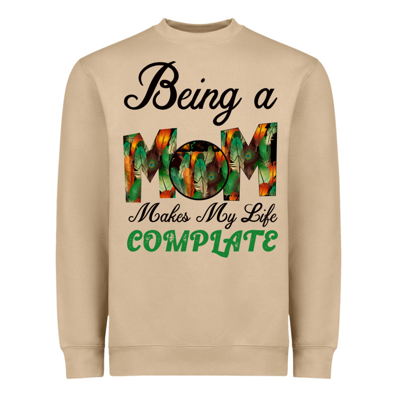 Being A Mom Makes My Life Complete For Dark Heavyweight Sweatshirt by Bettercallsaul | Teevron