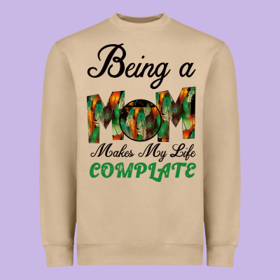 Being A Mom Makes My Life Complete For Dark Heavyweight Sweatshirt Designed By Bettercallsaul