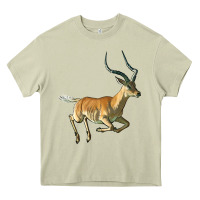 Mossy Impala Antelope Illustrations Heavy Core Tee - LillyAllenDesigns