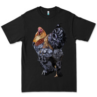 Black Brahma Rooster Premium Tee - LillyAllenDesigns