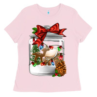 Bubblegum Pink Christmas cookie jar Ladies Tee - Jasminsmagicworld