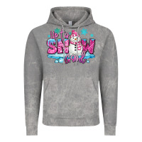 Cloud Rock up to snow good pink christmas winter snowman Vintage Hoodie - MaliasSmallBusiness