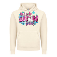 Vintage Artic up to snow good pink christmas winter snowman Vintage Hoodie - MaliasSmallBusiness