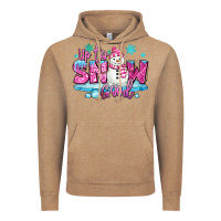 Vintage Coffee up to snow good pink christmas winter snowman Vintage Hoodie - MaliasSmallBusiness