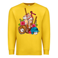 Lemon Baseball Frappe Premium Sweatshirt - FaDigitalArtStudio