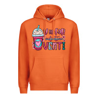 Carrot v is for valentine venti coffee cup Premium Hoodie - OliviaCreatesArt