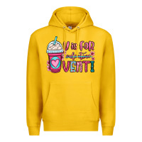 Lemon v is for valentine venti coffee cup Premium Hoodie - OliviaCreatesArt