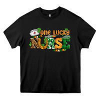 Black one lucky nurse Heavy Core Tee - AdoDesignShop