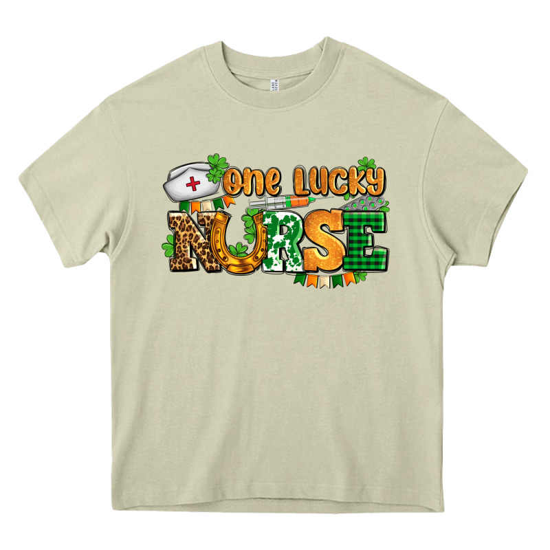 One Lucky Nurse Heavy Core Tee by AdoDesignShop | Teevron