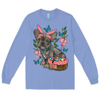 Colony Blue easter french bulldog Long Sleeve Tee - RanaPortraitStore