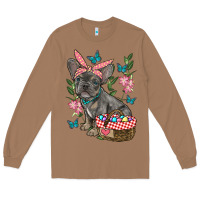 Toasted Coconut easter french bulldog Long Sleeve Tee - RanaPortraitStore