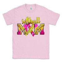 Bubblegum Pink Softball Mom Breast Cancer Classic Tee - BundleAndBundleShop
