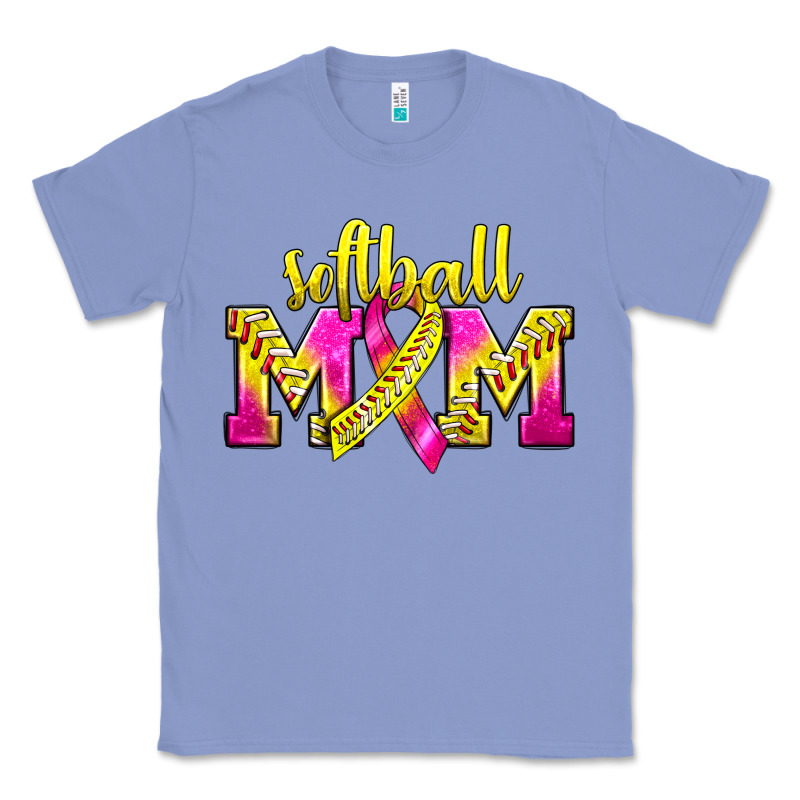 Softball Mom Breast Cancer Classic Tee by BundleAndBundleShop | Teevron