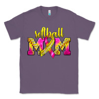 Lavender Softball Mom Breast Cancer Classic Tee - BundleAndBundleShop