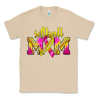 Mushroom Softball Mom Breast Cancer Classic Tee - BundleAndBundleShop