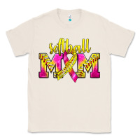 Natural Softball Mom Breast Cancer Classic Tee - BundleAndBundleShop