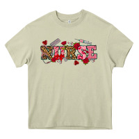 Mossy valentines day nurse Heavy Core Tee - NancyCooperArtShop