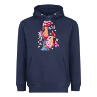 Navy Cancer high heels Breast Cancer Heavyweight Hoodie - FaDigitalArtStudio
