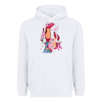 White Cancer high heels Breast Cancer Heavyweight Hoodie - FaDigitalArtStudio
