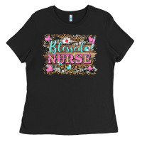 Black blessed nurse Ladies Tee - BarkalooDesign