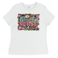 White blessed nurse Ladies Tee - BarkalooDesign
