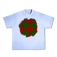 Grape Ice Christmas Tartan Patch Urban Heavy Tee - BundleAndBundleShop