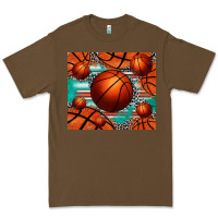 Cacao basketball leopard serape tumbler Premium Tee - Jasminsmagicworld