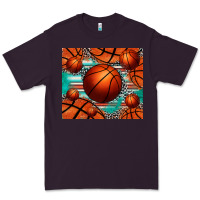 Plum basketball leopard serape tumbler Premium Tee - Jasminsmagicworld
