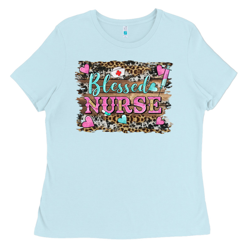 Blessed Nurse Ladies Tee by BarkalooDesign | Teevron