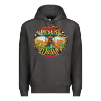Charcoal Heather desert darlin' sunglassess Premium Hoodie - JahusDesignShop