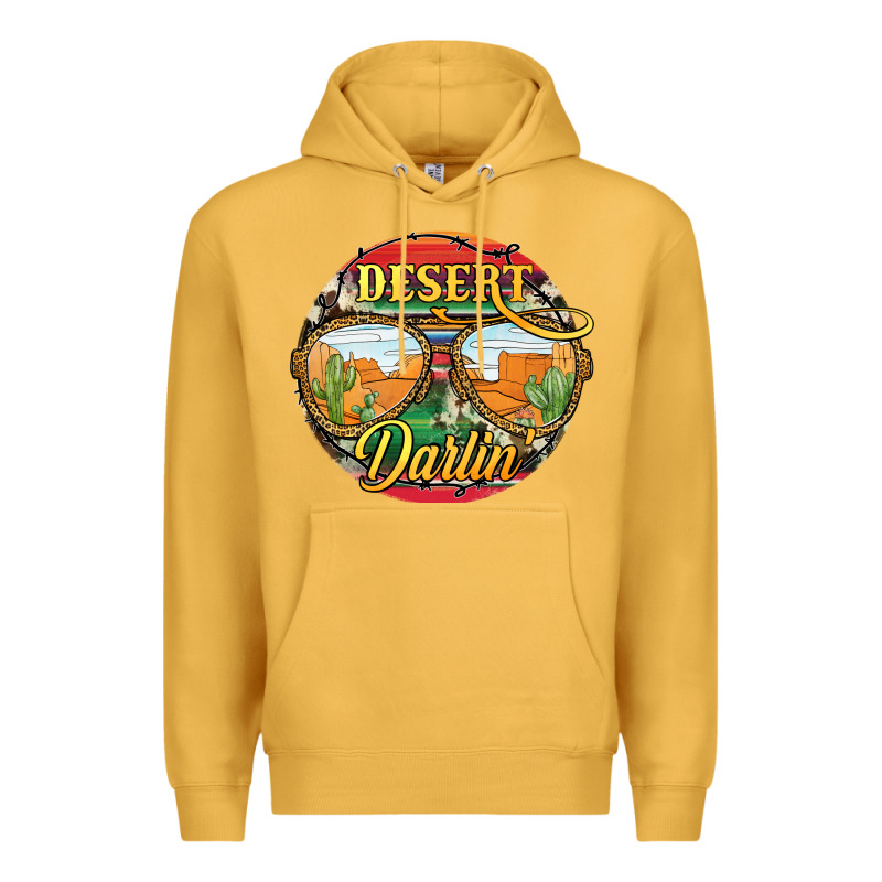 Desert Darlin' Sunglassess Premium Hoodie by JahusDesignShop | Teevron