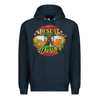 Navy desert darlin' sunglassess Premium Hoodie - JahusDesignShop
